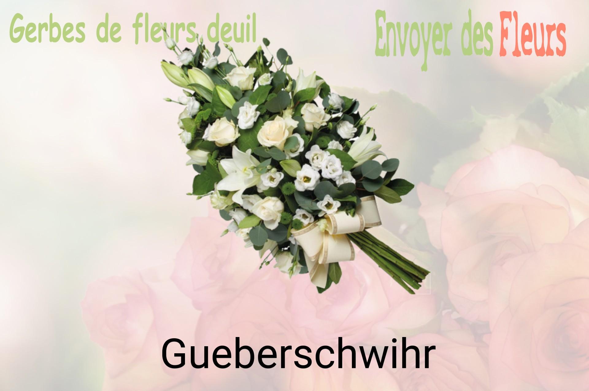 Gerbe de fleurs de deuil livrée à Gueberschwihr